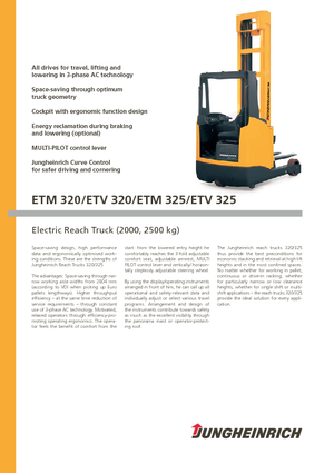 Reachtrucks Jungheinrich ETV 320 