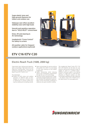 Reachtrucks Jungheinrich ETV C20