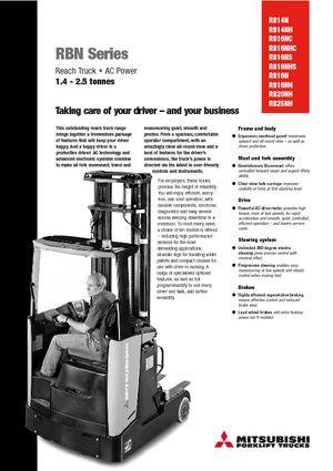 Reachtrucks Mitsubishi RB 16 NS