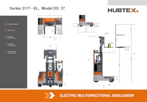 Elektrische zijladers Hubtex DS 27 EL