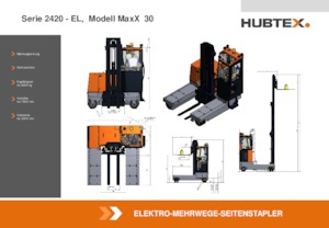 Elektrische zijladers Hubtex MaxX 30 EL