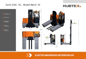 Elektrische zijladers Hubtex MaxX 45 EL