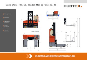 Elektrische zijladers Hubtex MQ 30