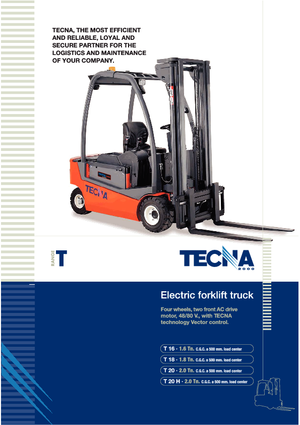 Elektrische vorkheftrucks Tecna T 18