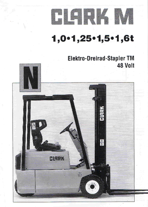 Elektrische vorkheftrucks Clark TM 15 N
