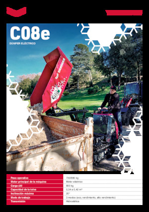 Elektrische rupsdumpers Yanmar C08e