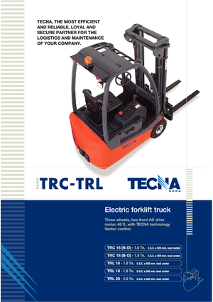 Elektrische vorkheftrucks Tecna TRL 20