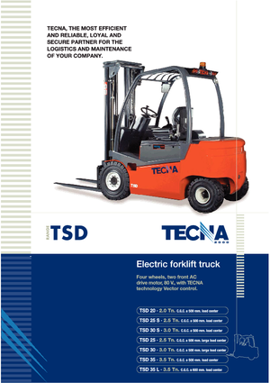 Elektrische vorkheftrucks Tecna TSD 30