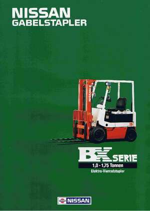 Elektrische vorkheftrucks Nissan UM 01 L 10 U
