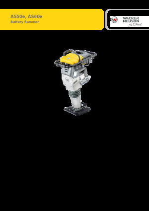 Elektrische Trilstampers Wacker Neuson AS60e 