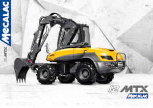 Electrische wiel graafmachines Mecalac e12