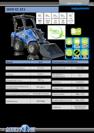 Electrische wielladers Multione EZ 5 