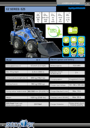Electrische wielladers Multione EZ 5 