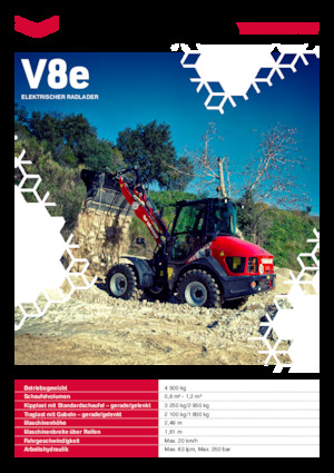 Electrische wielladers Yanmar V 8e