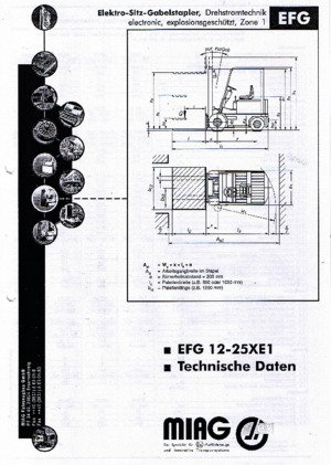 EX Explosieveilige elektrische vorkheftrucks Miag EFG 16 XE 1