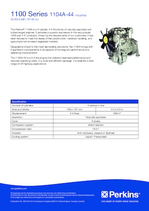 Motoren Perkins 1104A-44