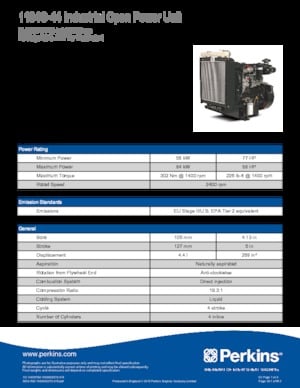 Motoren Perkins 1104C-44