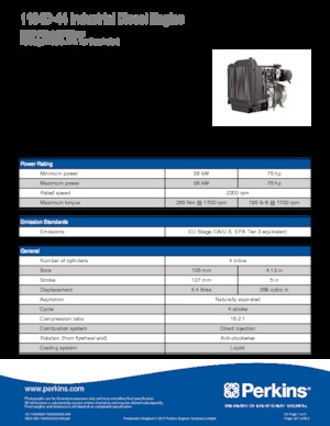 Motoren Perkins 1104D-44