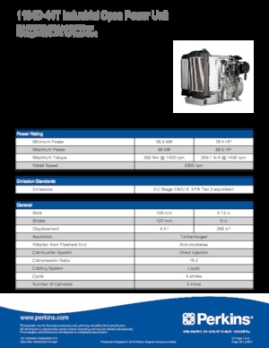 Motoren Perkins 1104D-44T