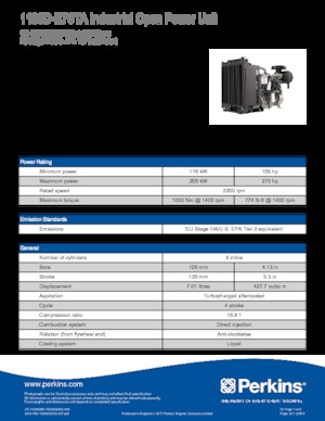 Motoren Perkins 1106D-E70TA