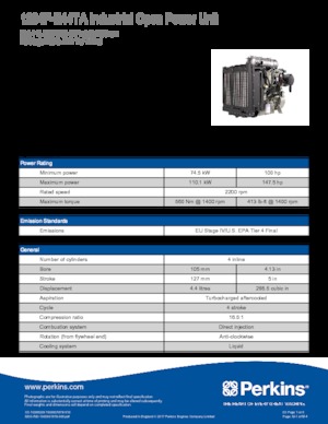 Motoren Perkins 1204F-E44TA