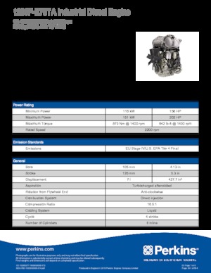 Motoren Perkins 1206F-E70TA