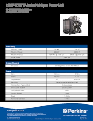 Motoren Perkins 1206F-E70TTA