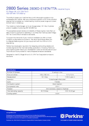 Motoren Perkins 2806D-E18TA