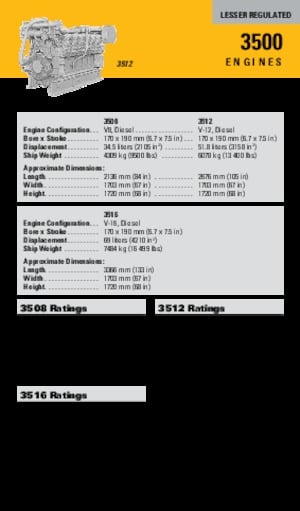 Motoren Caterpillar 3508