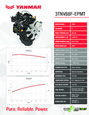 Motoren Yanmar 3TNV88F-EPMT