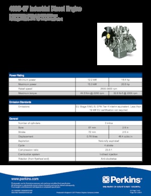Motoren Perkins 403D-07