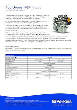 Motoren Perkins 403F-11