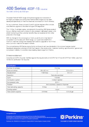 Motoren Perkins 403F-15