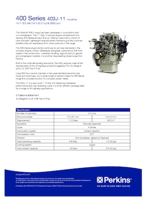 Motoren Perkins 403J-11