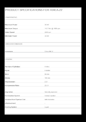 Motoren Perkins 404EA-22