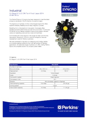 Motoren Perkins 404J-E22T