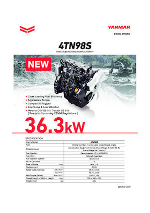 Motoren Yanmar 4TN98S