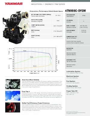 Motoren Yanmar 4TNV88C-DYEM