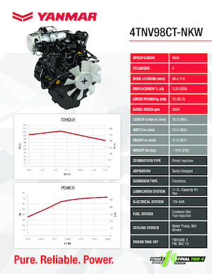 Motoren Yanmar 4TNV98CT-NKW