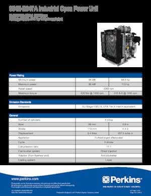 Motoren Perkins 854E-E34TA