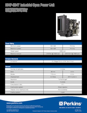 Motoren Perkins 854F-E34T