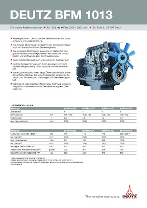 Motoren Deutz BF 4 M 1013 EC