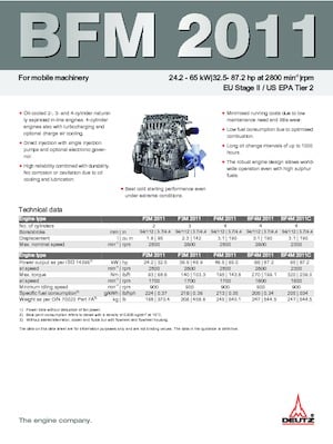 Motoren Deutz BF 4 M 2011