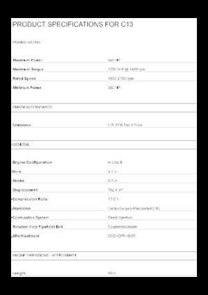 Motoren Caterpillar C13
