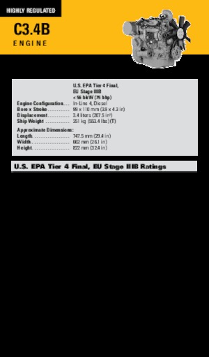 Motoren Caterpillar C3.4B