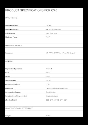 Motoren Caterpillar C3.6