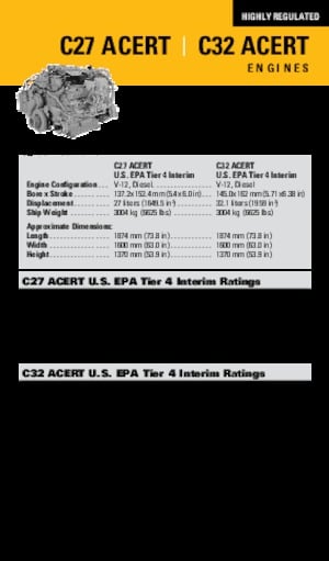 Motoren Caterpillar C27