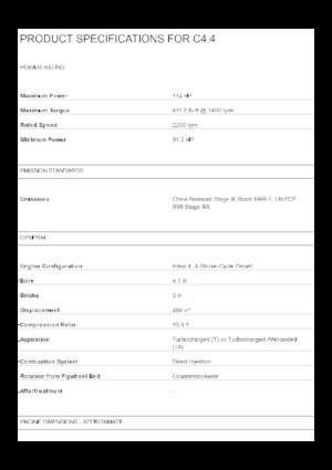 Motoren Caterpillar C4.4 Acert