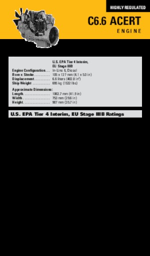 Motoren Caterpillar C6.6