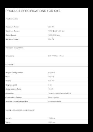 Motoren Caterpillar C9.3